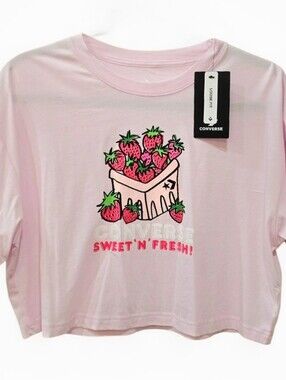 Converse Swewt 'N' Fresh Graphic Loose Fit Crop Tee